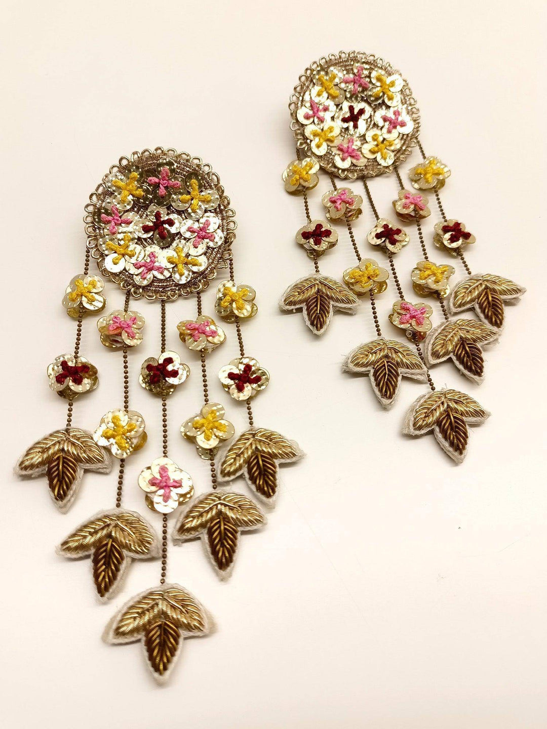 Bharni Antique Gold Handmade Earrings - Uboric