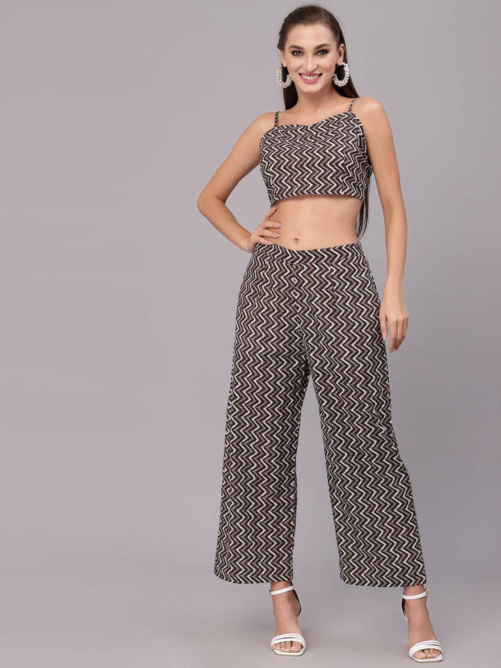 Brunette Printed Cotton Co-Ord Set - Uboric