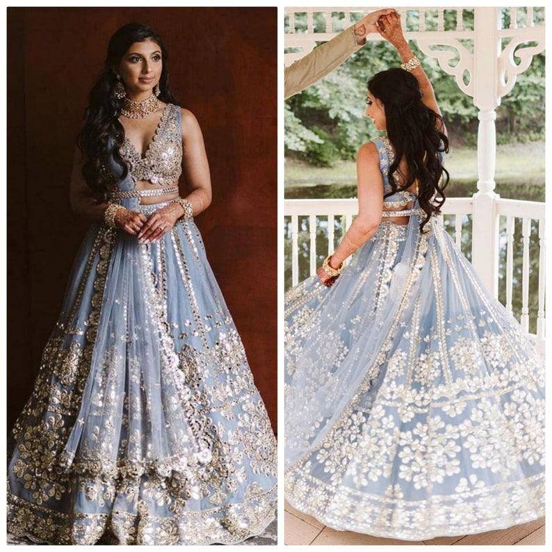 Custom made floral lengha choli for women popular Indian lengha floral lehenga Pakistani suit lehenga choli bridesmaid dress Pakistani lengha