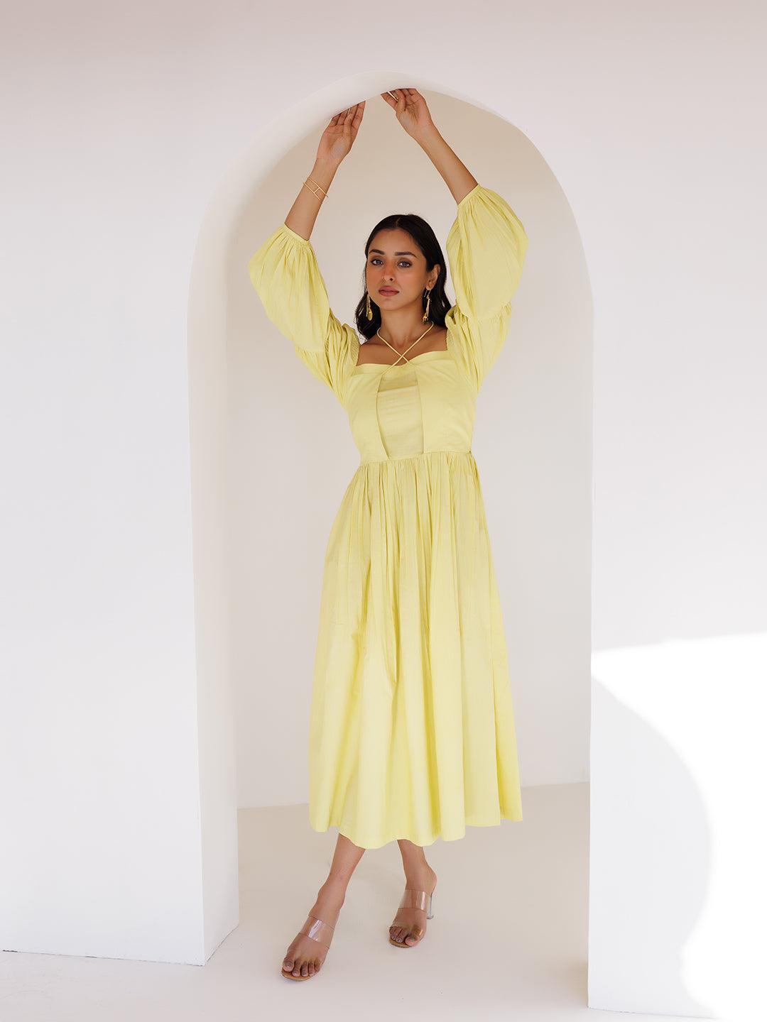 Lemonade Midi Dress - Uboric