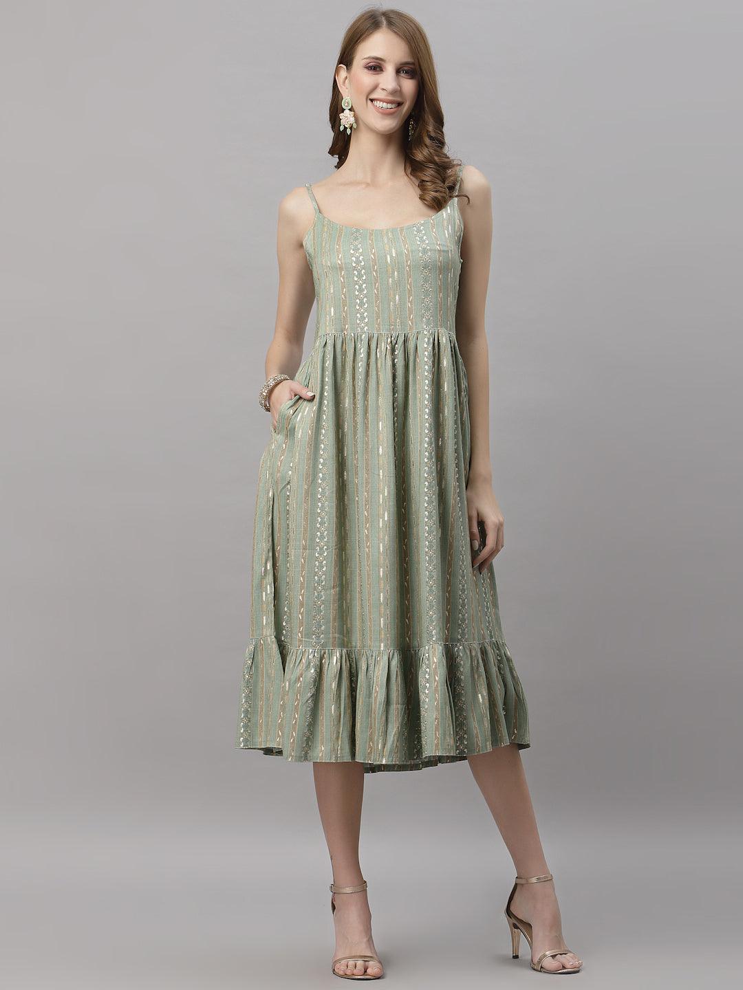 Lily Green Dress - Uboric