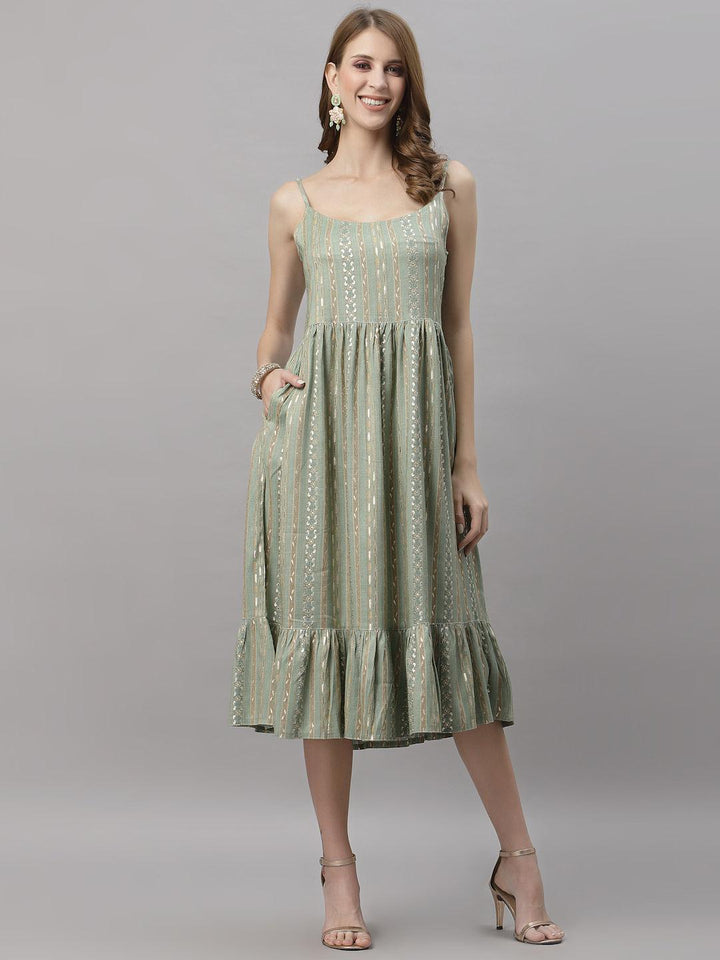 Lily Green Dress - Uboric