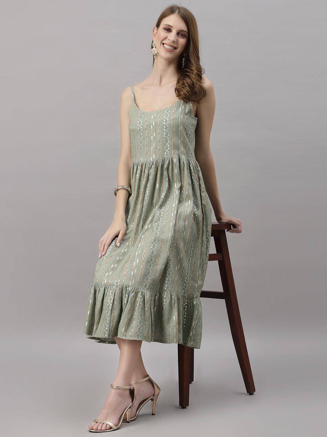 Lily Green Dress - Uboric