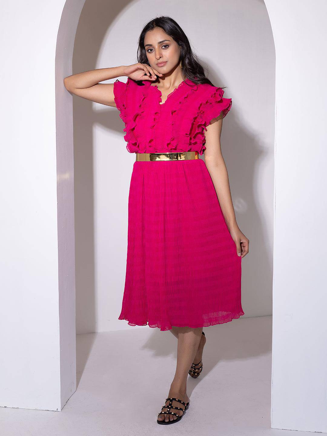 Love Potion Pleated Dress - Uboric