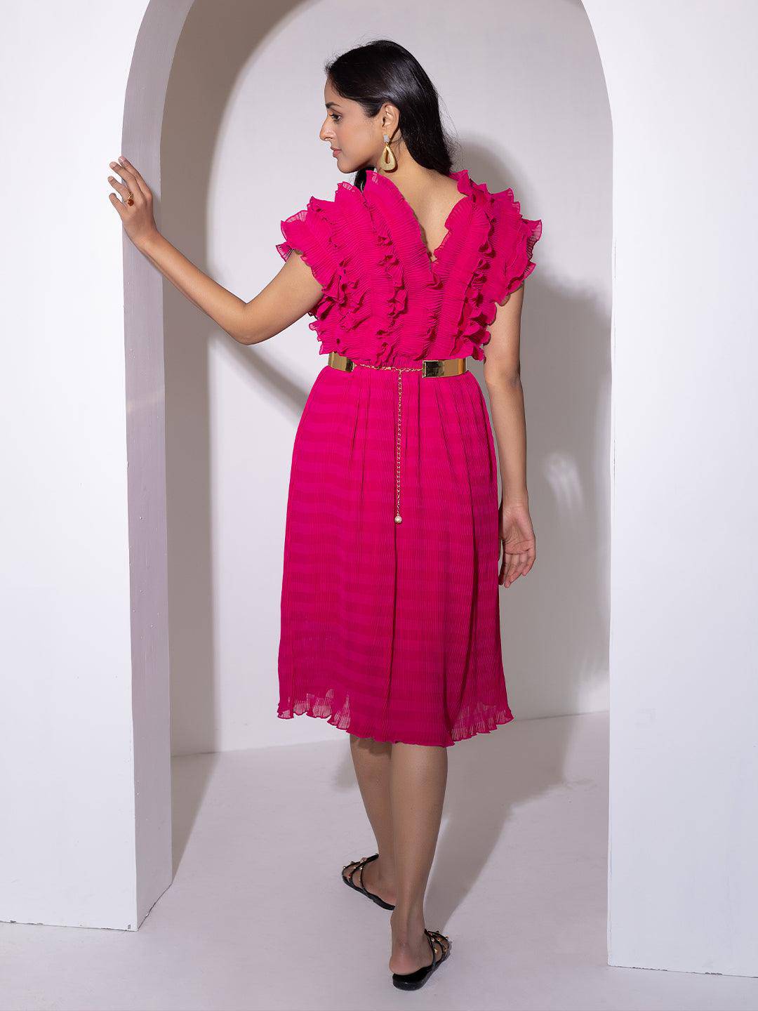 Love Potion Pleated Dress - Uboric