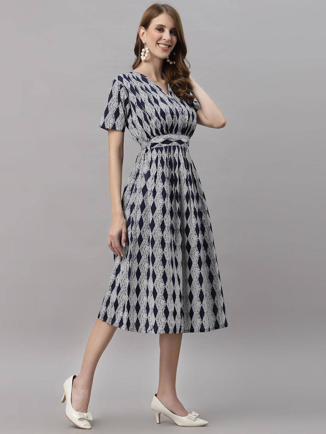 Marie Indigo Dress - Uboric