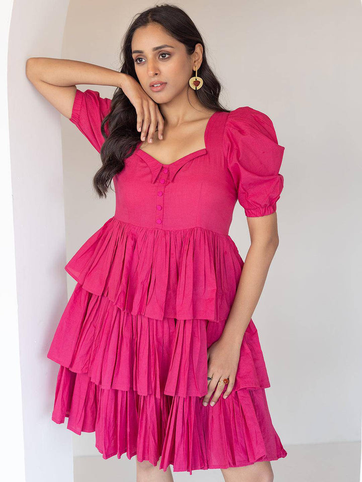 Party Punch Frill Dress - Uboric