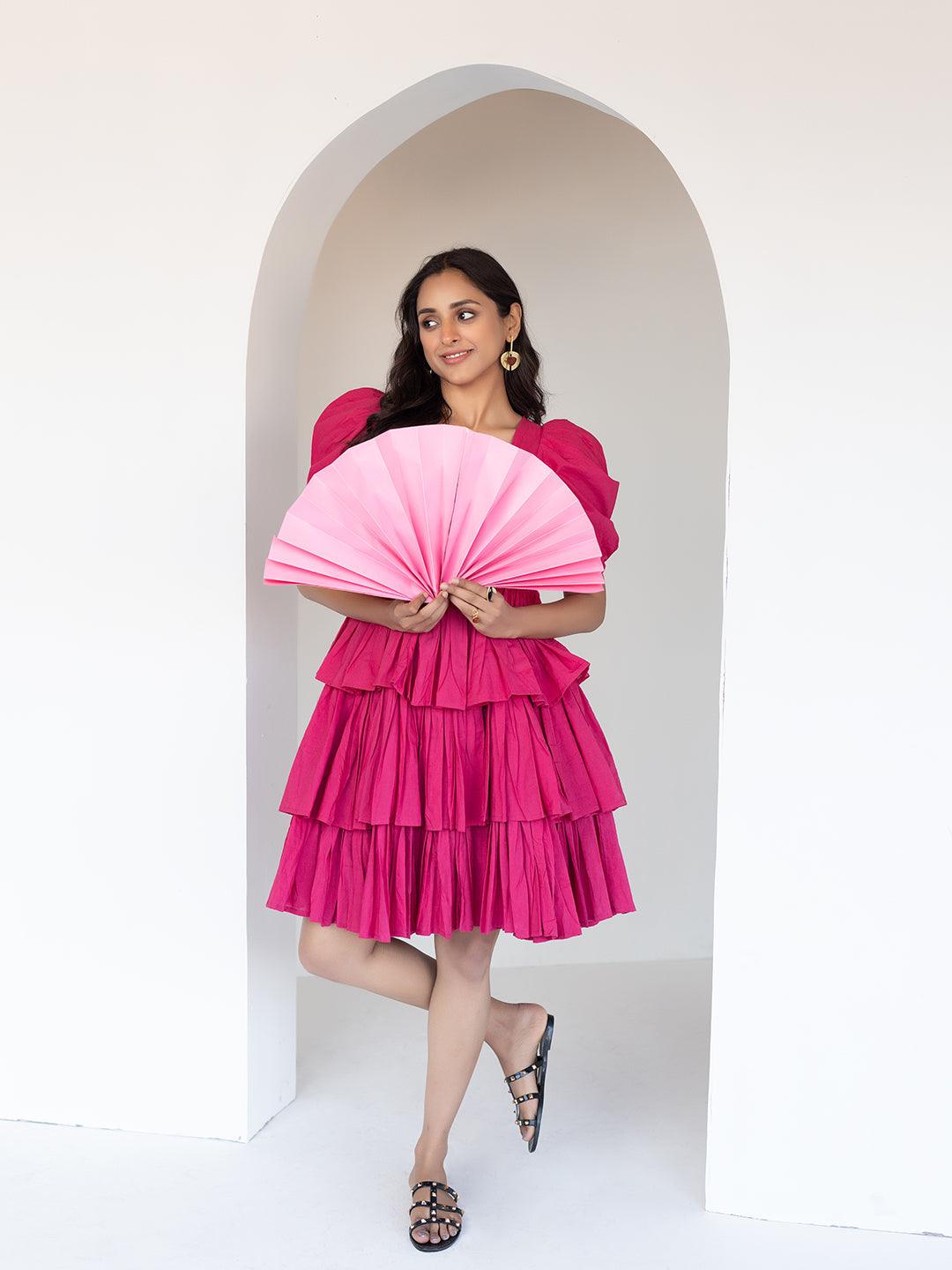 Party Punch Frill Dress - Uboric