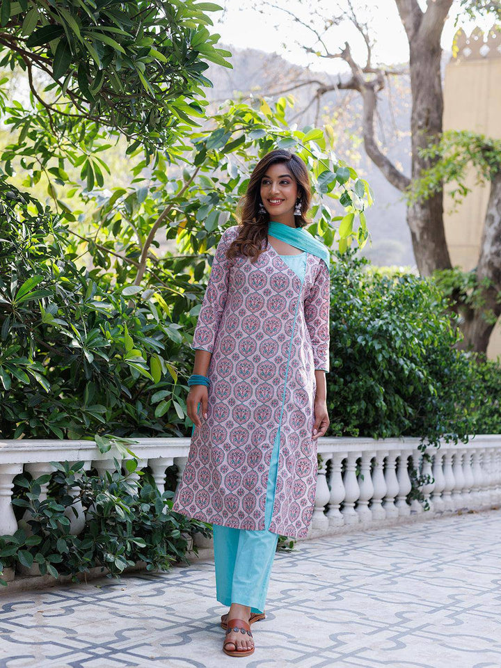 Peach Skin Kurta Set - Uboric