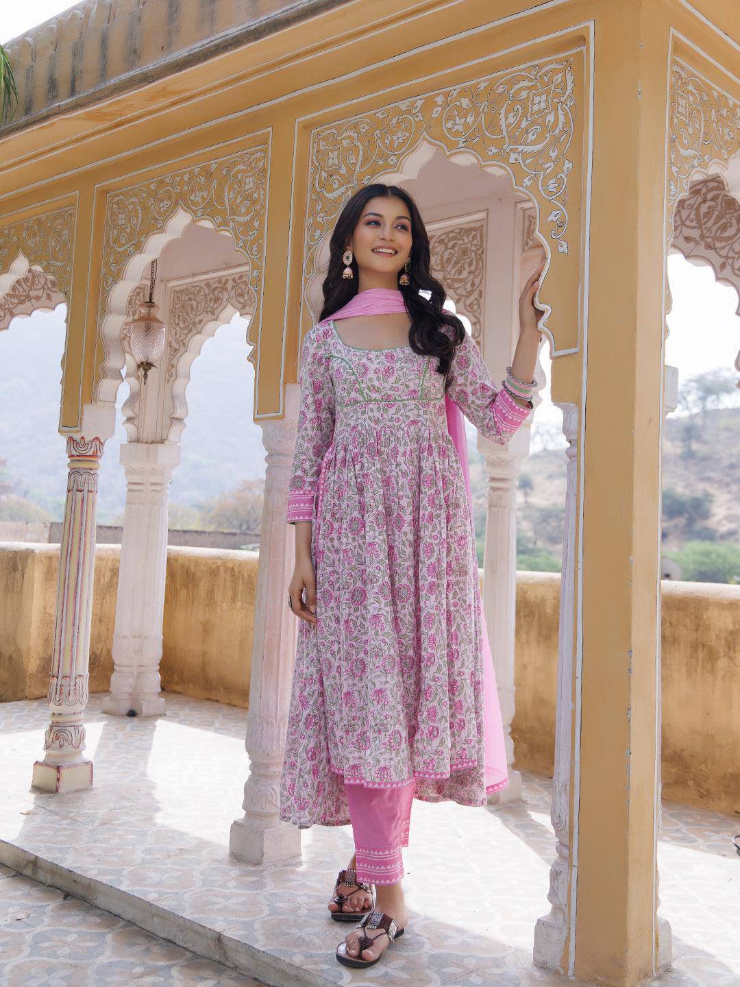 Pink Orchid Kurta Set - Uboric