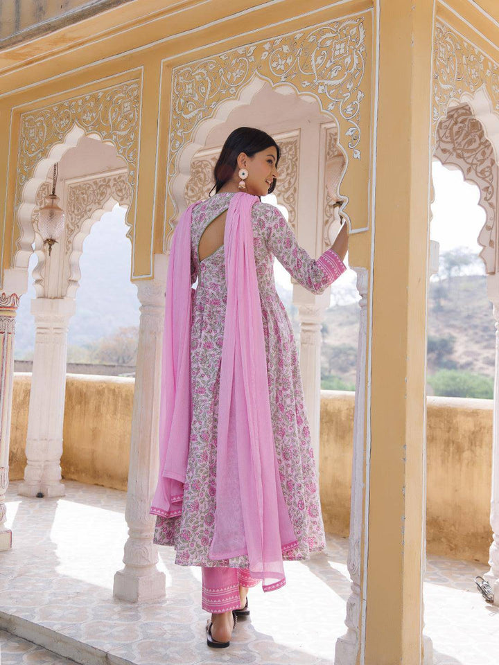 Pink Orchid Kurta Set - Uboric