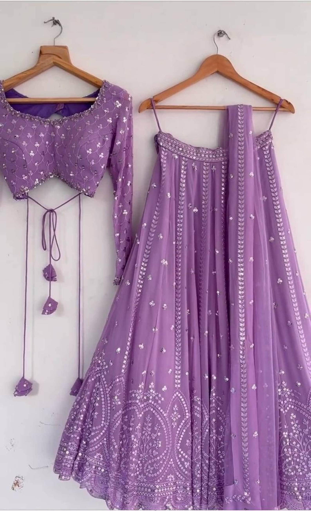 Purple lehenga choli Embroidered Attractive Party Wear Silk Lehenga choli bollywood lehenga exclusive lehenga Designer lehenga Choli - Uboric