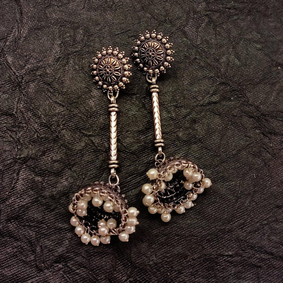 Savita Pearl Hanging Jhumki Earring - Uboric