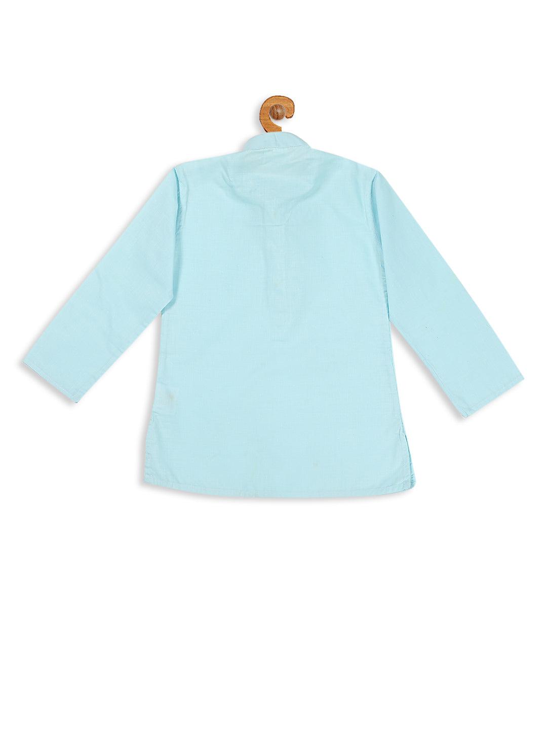 VASTRAMAY SISHU Boy's Aqua Blue Kurta - Uboric