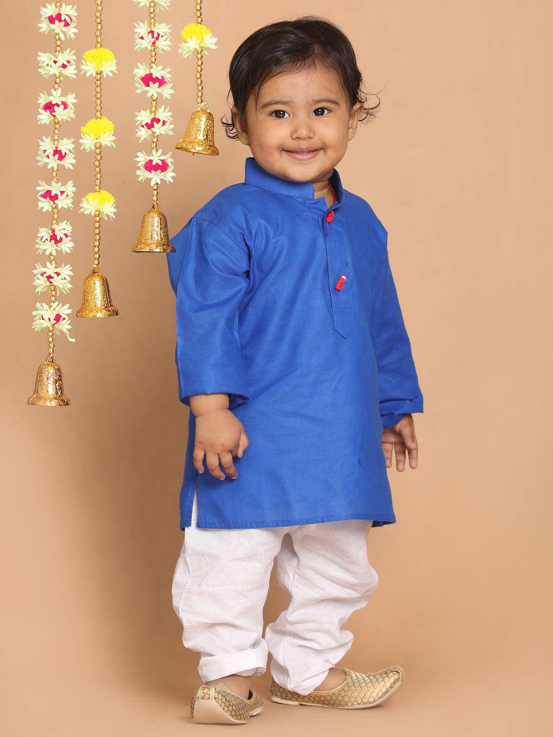 VASTRAMAY SISHU Boy's Blue Kurta - Uboric