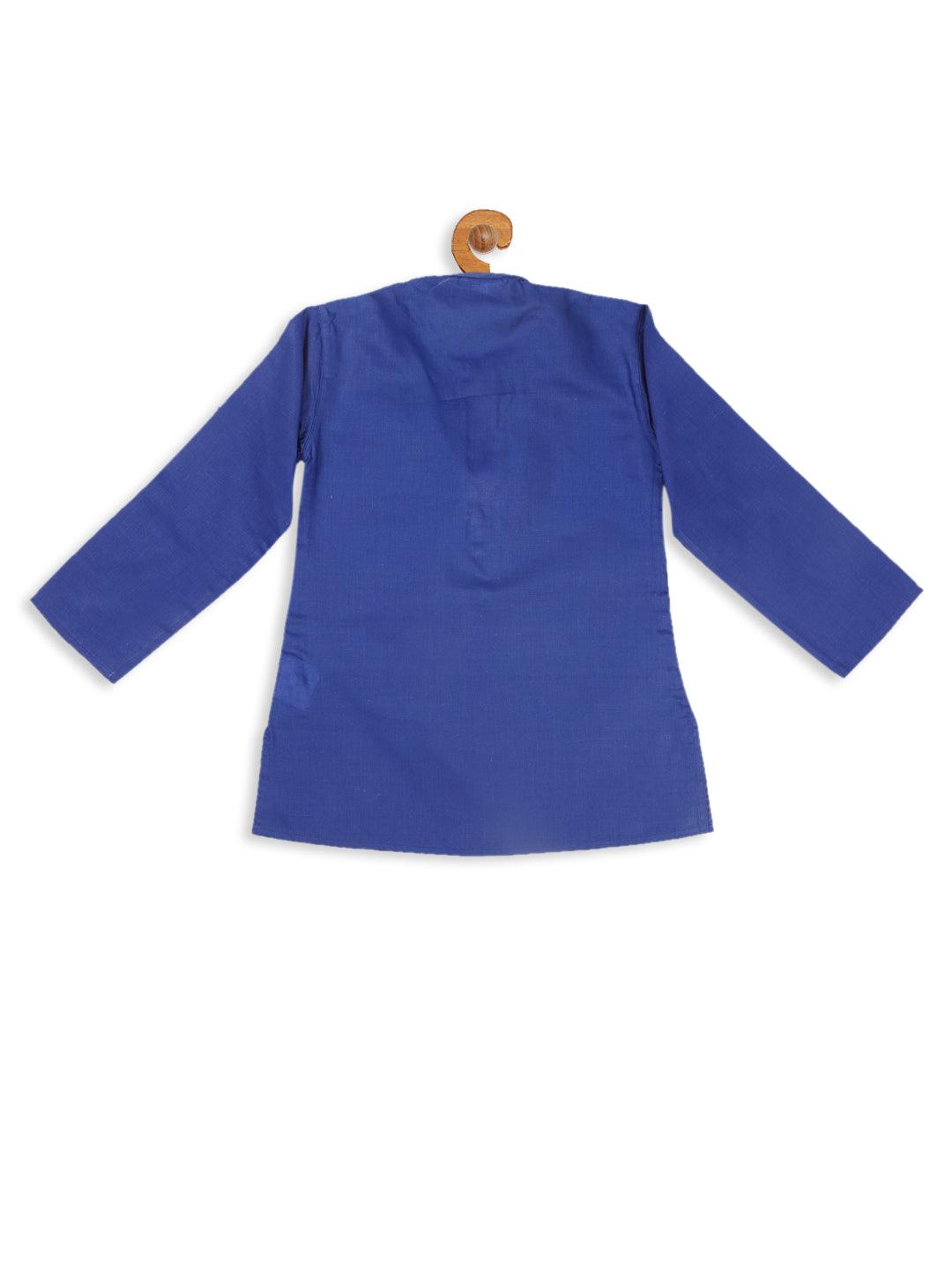 VASTRAMAY SISHU Boy's Blue Kurta - Uboric