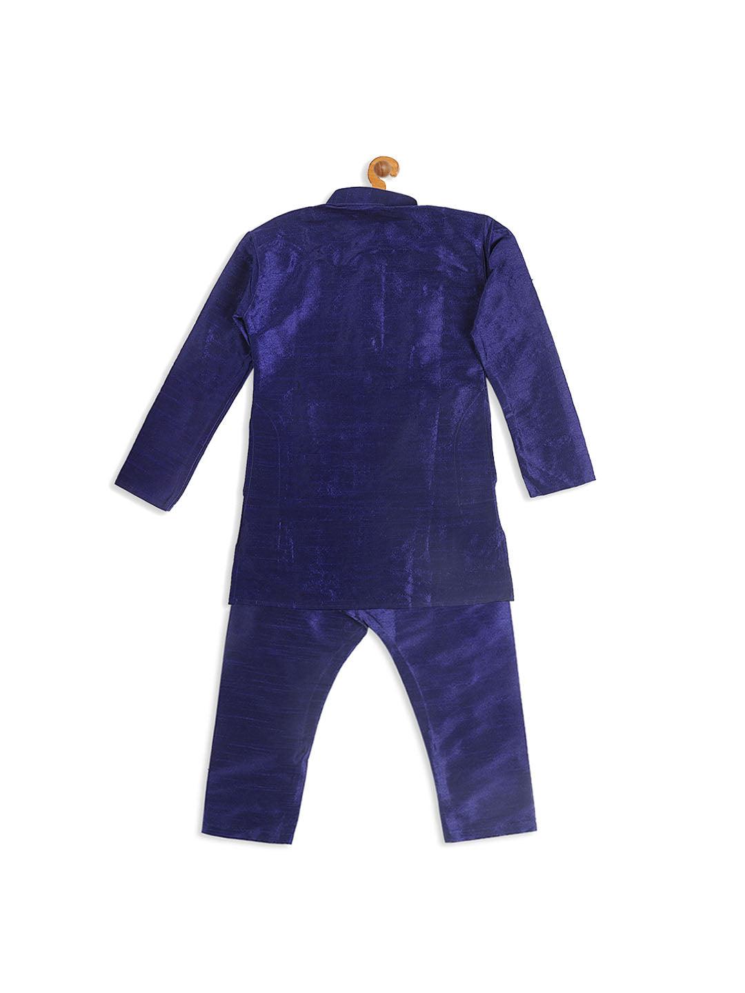 VASTRAMAY SISHU Boy's Blue Kurta With Pyjama Set - Uboric