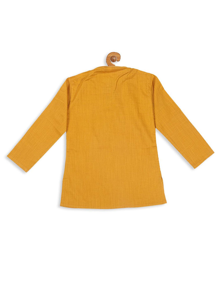 VASTRAMAY SISHU Boy's Mustard Kurta - Uboric