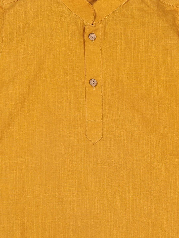 VASTRAMAY SISHU Boy's Mustard Kurta - Uboric