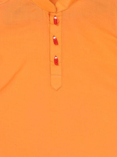 VASTRAMAY SISHU Boy's Orange Kurta - Uboric