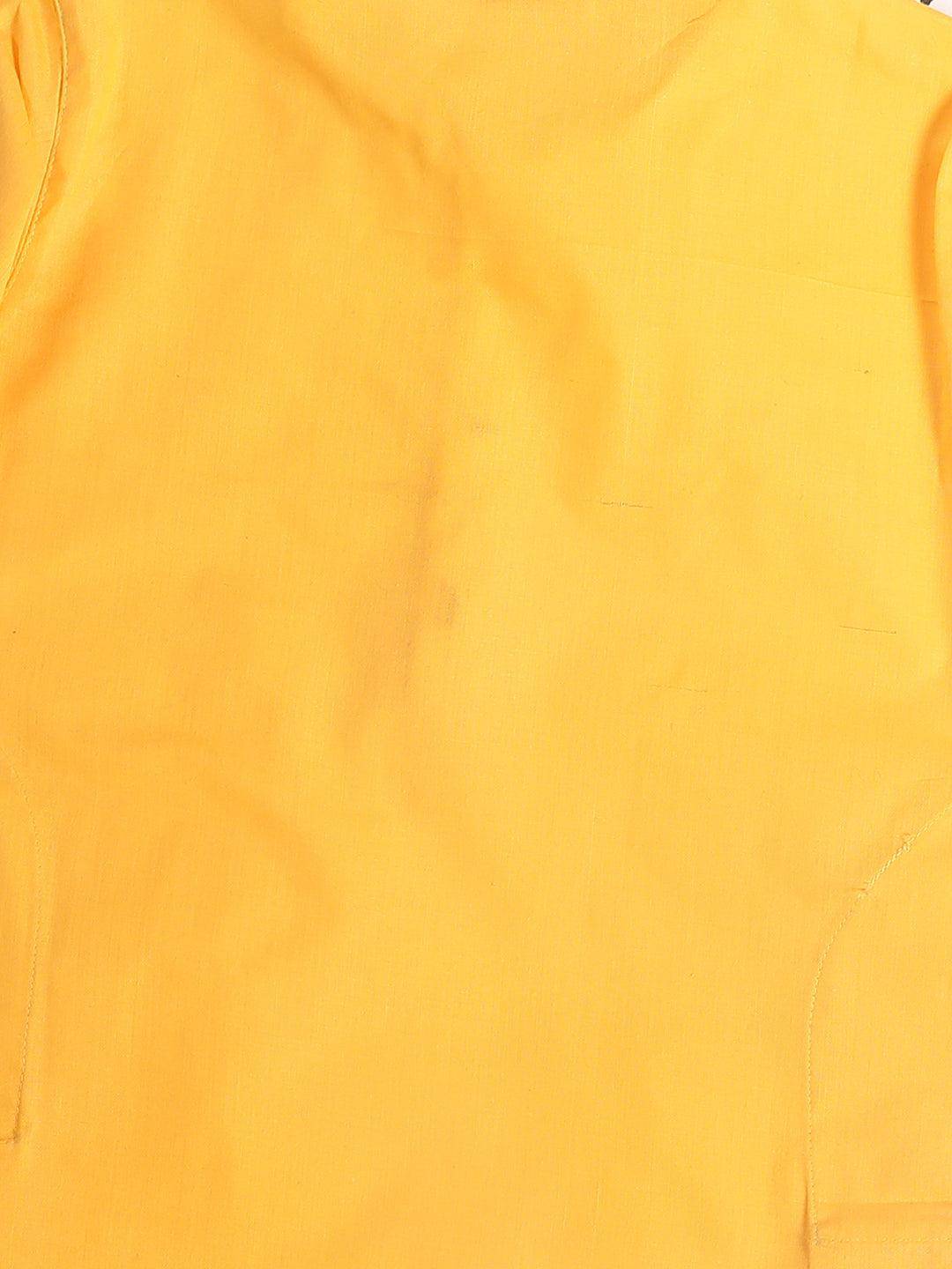 VASTRAMAY SISHU Boy's Yellow Kurta - Uboric